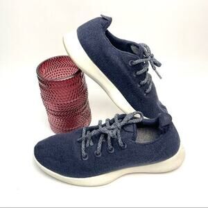 Allbirds Men's Wool Runners‎ Size 9 Navy Blue Sneakers Merino